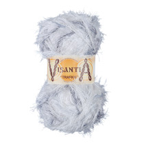 Пряжа VISANTIA " TRAFKA" меланжевая 100% полиэстер 5 * 100 г 150 м №8630 бл. голубой- серо- голубой. Цена за упаковку 5 шт