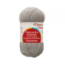 Пряжа из Троицка " Пушинка" 50% шерсть, 50% козий пух 10 * 50г 225 м №008 св. серый. Цена за упаковку 10 шт