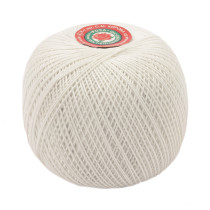 Пряжа ПНК Кирова " Роза" 100% мерсеризованный хлопок 50 г 330 м №0102 молочный. Цена за упаковку 6 шт