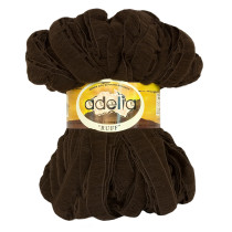 Пряжа ADELIA " RUFF" 100% акрил 2 * 150г 60 м №14 т. коричневый. Цена за упаковку 2 шт