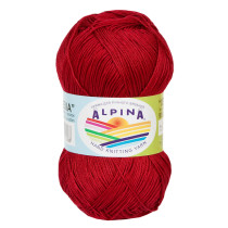 Пряжа ALPINA " XENIA" 100% мерсеризованный хлопок 10 * 50г 240 м №178 бордовый. Цена за упаковку 10 шт