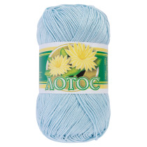 Пряжа ПНК Кирова " Лотос" 100% мерсеризованный хлопок 100 г 250 м №2704 голубой. Цена за упаковку 8 шт