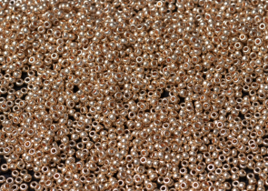 Бисер Чехия круглый 10/0 500г 18184 золотисто-медный
