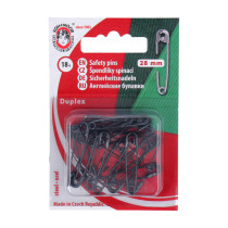 Булавки английские " KOH- I- NOOR" 55 ( 5110 №1) в блистере 18 шт 28 мм черный