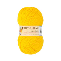 Пряжа Пехорская ПТ " Школьная" 100% акрил 50 г 150 м №012 желток. Цена за упаковку 5 шт