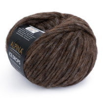Пряжа ALPINA "ICE DROPS" 58% альпака, 14% шерсть, 28% полиамид 10 * 50г 150 м №04 коричневый. Цена за упаковку 10 шт