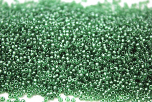 Бисер Чехия круглый 10/0 50г 18956 зелёный