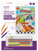 " ФРЕЯ" PNBK- 015 " Победный финиш" Набор для раскрашивания по номерам карандашами 29. 5 х 20. 5 см 1 л. . 