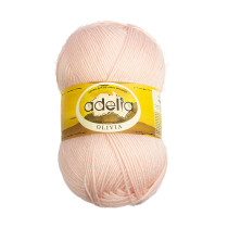 Пряжа ADELIA " OLIVIA" 60% акрил, 40% шерсть 5 * 100 г 250 м №27 розово- бежевый. Цена за упаковку 5 шт