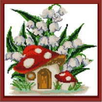 "Под ландышами" Рисунок на ткани