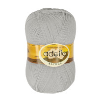 Пряжа ADELIA " RACHEL" 90% шерсть, 10% полиэстер 5 * 100 г 400 м №18 св. серый. Цена за упаковку 5 шт