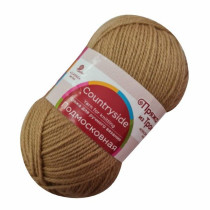 Пряжа из Троицка " Подмосковная" 50% шерсть, 50% акрил 10 * 100 г 250 м №124 песочный. Цена за упаковку 10 шт