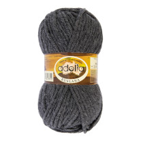 Пряжа ADELIA " RUSLANA" 75% акрил, 25% шерсть 5 * 100 г 100 м №14 т. серый. Цена за упаковку 5 шт
