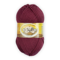 Пряжа ADELIA " LUCAS" 70% шерсть, 30% акрил 5 * 100 г 218 м №09 гр. розовый. Цена за упаковку 5 шт