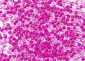 Бисер Япония MIYUKI Seed Beads 15/0 100г 0209 кристалл фуксия линия внутри