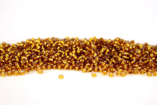 Бисер Чехия круглый 08/0 50г 17090 тёмно-золотистый