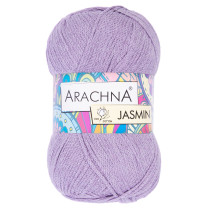 Пряжа ARACHNA "JASMIN" 80% хлопок, 20% полиэстер 5 * 100 г 250 м №141 св.сиреневый. Цена за упаковку 5 шт