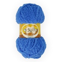 Пряжа ADELIA " SOFIA" 100% полиэстер 10 * 50г 90 м №24 синий. Цена за упаковку 10 шт