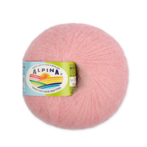 Пряжа ALPINA " MEGHAN" 73% кид мохер, 27% нейлон 4 * 50г 390 м №11 св. розовый. Цена за упаковку 4 шт