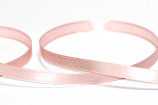 Лента атласная 6 мм ( 1/ 4 ") " Gamma" №068 бл.- розовый