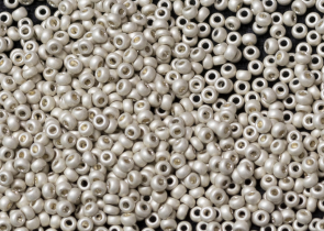 Бисер Чехия круглый 10/0 50г 18503m серебристый матовый