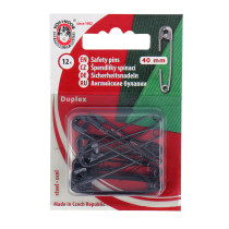 Булавки английские " KOH- I- NOOR" 55 ( 5110 №2) в блистере 12 шт 40 мм черный