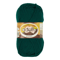 Пряжа ADELIA " HAPPY" 100% акрил 10 * 50г 128 м №18 изумрудный. Цена за упаковку 10 шт