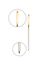 Иглы для шитья ручные " Gamma" N- 313 гобеленовые №13- 18 в конверте с прозрачным дисплеем 2 шт. острие закругл. 