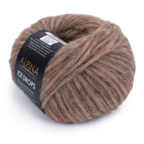 Пряжа ALPINA "ICE DROPS" 58% альпака, 14% шерсть, 28% полиамид 10 * 50г 150 м №05 т.бежевый. Цена за упаковку 10 шт