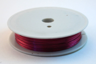 Проволока для бисера металл DG-025 d 0,25мм 10 м №09 ярко- сиреневый