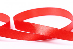 Лента атласная 12 мм 33 м ±2 м №104 т.красный