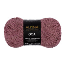Пряжа ALPINA " GOA" 58% хлопок, 38% акрил, 4% полиэстер 50 г 175 м №08 лиловый. Цена за упаковку 10 шт