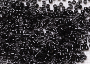 Бисер Япония MIYUKI Delica цилиндрический 11/0 50г DB-0010 черный