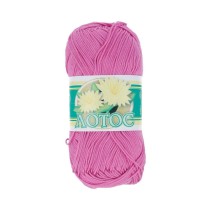 Пряжа ПНК Кирова " Лотос" 100% мерсеризованный хлопок 100 г 250 м №1404 розовый. Цена за упаковку 8 шт