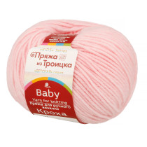 Пряжа из Троицка " Кроха" 80% акрил, 20% шерсть 10 * 50г 135 м №180 св. бегония. Цена за упаковку 10 шт