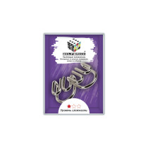 " DELFBRICK" DLM- 01 Головоломка металлическая " М- узел" 2 элемент. 