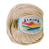 Пряжа ALPINA " RENE" 100% мерсеризованный хлопок 10 * 50г 105 м №783 бежевый. Цена за упаковку 10 шт