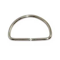 Фурнитура сумочная металл Полукольцо 40 мм под никель 100 шт