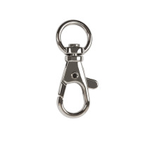 Фурнитура сумочная металл "Gamma" GH 102/12/10 Карабин 12 мм №04 под никель 10 шт