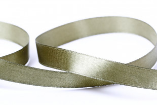 Лента атласная 12 мм 33 м ±2 м №130 хаки