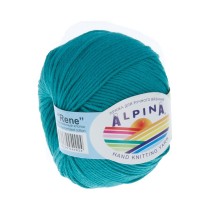 Пряжа ALPINA " RENE" 100% мерсеризованный хлопок 10 * 50г 105 м №139 бирюзовый. Цена за упаковку 10 шт