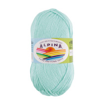 Пряжа ALPINA " MELISSA" 95% вискоза, 5% кашемир 10 * 50г 125 м №12 св. бирюзовый. Цена за упаковку 10 шт