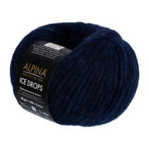 Пряжа ALPINA " ICE DROPS" 58% альпака, 14% шерсть, 28% полиамид 50 г 150 м №08 т. синий. Цена за упаковку 10 шт