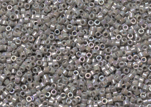 Бисер Япония MIYUKI Delica цилиндрический 11/0 50г DB0168 серый непрозрачный радужный