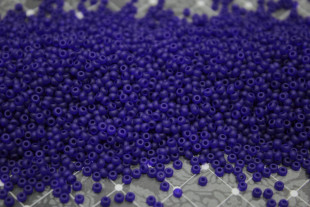 Бисер Чехия круглый 10/0 50г 30100m тёмно-васильковый матовый
