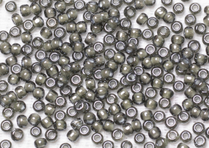Бисер Япония круглый 11/0 250 г 0371 черный алмаз/белый, окрашенный изнутри