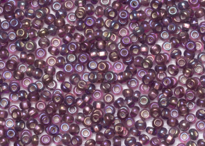 Бисер Чехия круглый 10/0 500г 27069 сиреневый/перламутровый