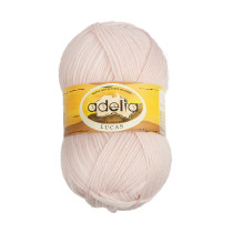 Пряжа ADELIA " LUCAS" 70% шерсть, 30% акрил 5 * 100 г 218 м №31 бл. розовый. Цена за упаковку 5 шт