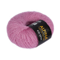 Пряжа ALPINA " KID SETA" 70% кид мохер, 30% шелк 25 г 225 м №07 сиреневый. Цена за упаковку 4 шт