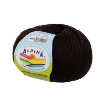 Пряжа ALPINA " ORNELLA MERINO" 100% мериносовая шерсть 10 * 50г 125 м №529 коричневый. Цена за упаковку 10 шт